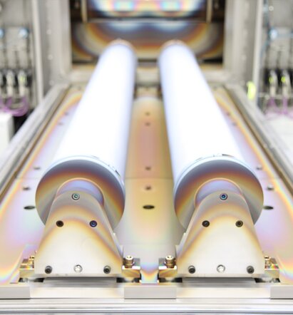 FHR Inline Beschichtungsanlage PVD Quellen