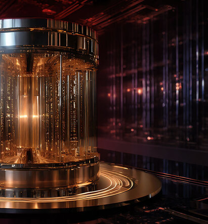 Futuristic Image of Quantum Computing